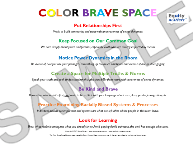 Color Brave Space image watermark